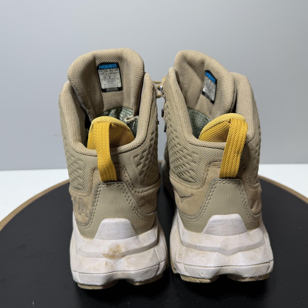 Hoka Anacapa Mid GTX Women Size 8.5 Hiking Boots Dune Tan Waterproof Gorpcore - Picture 8 of 11